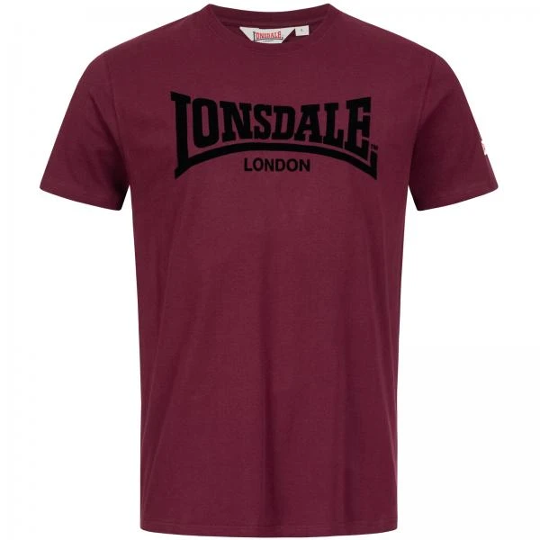 Lonsdale T-Shirt "one tone" oxblood/black