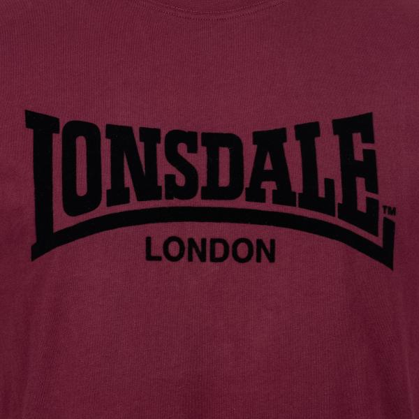Lonsdale T-Shirt "one tone" oxblood/schwarz