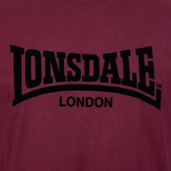 Lonsdale T-Shirt "one tone" oxblood/black