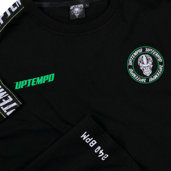 uptempo hardcore t-shirt speed detail