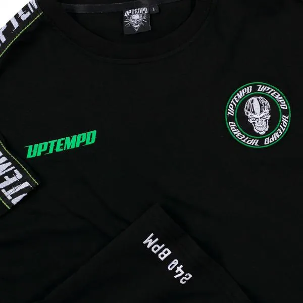 uptempo hardcore t-shirt speed detail