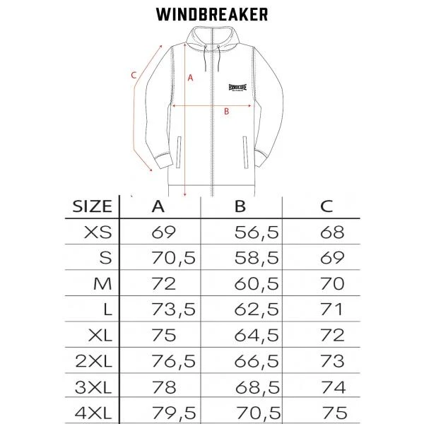 100% Hardcore Windbreaker "3 Tone"